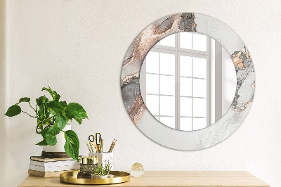 Miroir rond imprimé Fluide abstrait
