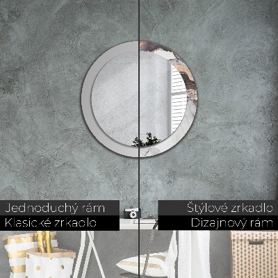 Miroir rond imprimé Fluide abstrait
