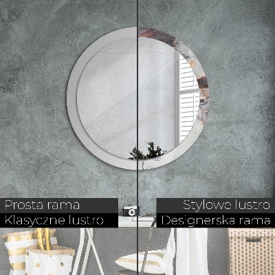 Miroir rond imprimé Fluide abstrait