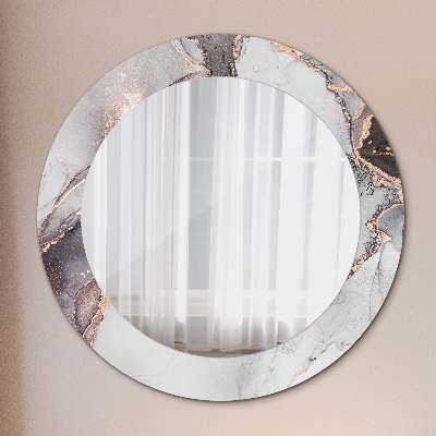 Miroir rond imprimé Fluide abstrait