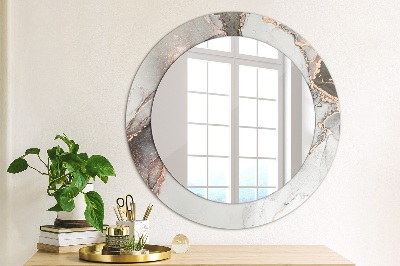Miroir rond imprimé Fluide abstrait