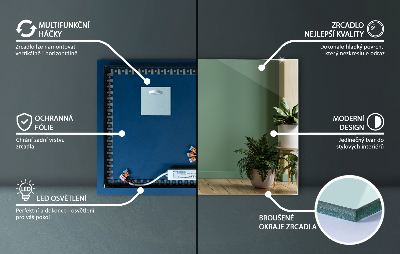 Miroir LED rectangulaire