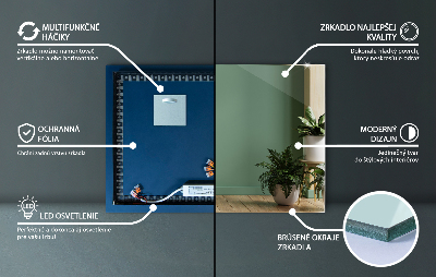 Miroir LED rectangulaire