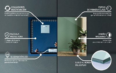 Miroir LED rectangulaire