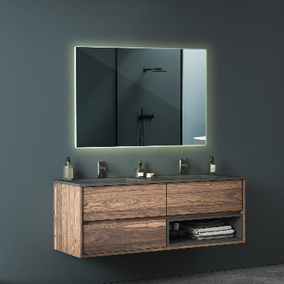 Miroir LED rectangulaire