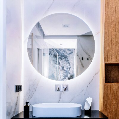 Miroir rond élégant led