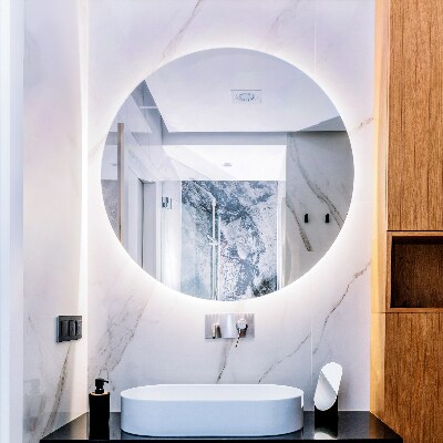 Miroir rond élégant led