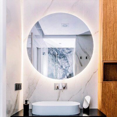 Miroir rond élégant led