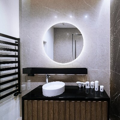 Miroir rond élégant led