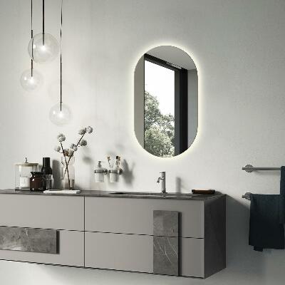 Miroir ovale LED