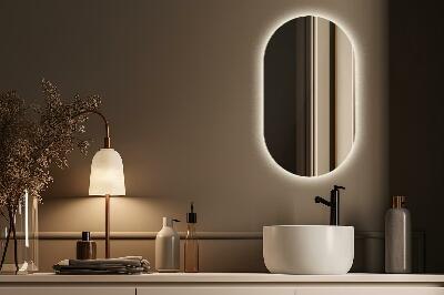 Miroir ovale LED
