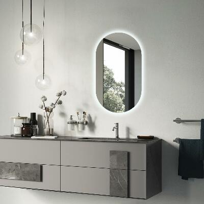 Miroir ovale LED