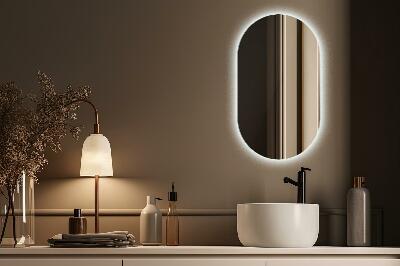Miroir ovale LED
