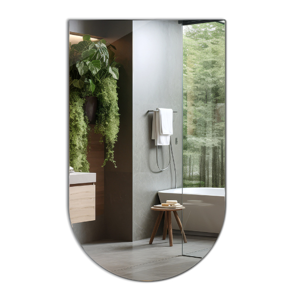 Miroir ovale taillé décoratif