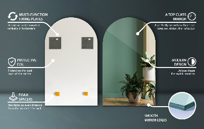 Miroir ovale taillé décoratif