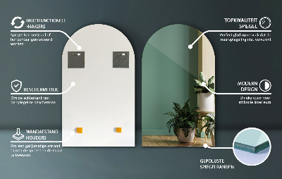 Miroir ovale taillé décoratif