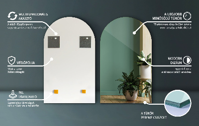 Miroir ovale taillé décoratif