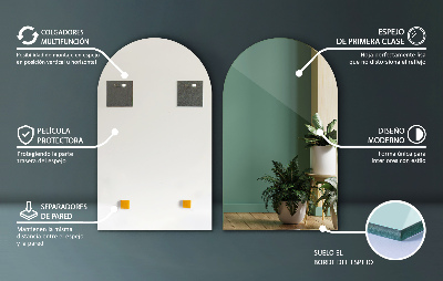 Miroir ovale taillé décoratif