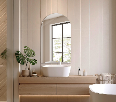 Miroir ovale taillé décoratif