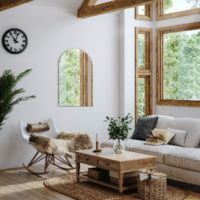 Miroir ovale taillé décoratif