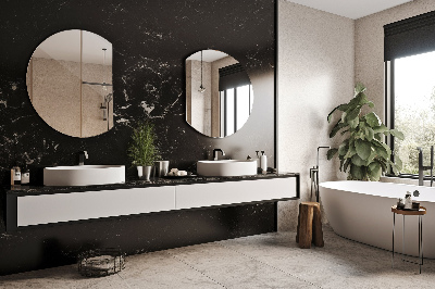 Miroir rond coupé contemporain