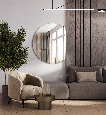 Miroir rond coupé contemporain