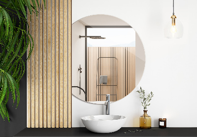 Miroir rond coupé contemporain