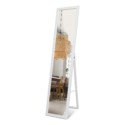 Miroir sur pied dans un cadre blanc 36x156 cm