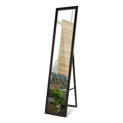 Miroir sur pied avec cadre noir 36x156 cm