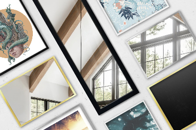 Miroir sur pied avec cadre noir 36x156 cm