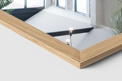 Miroir sur pied dans un cadre de couleur chêne 36x156 cm