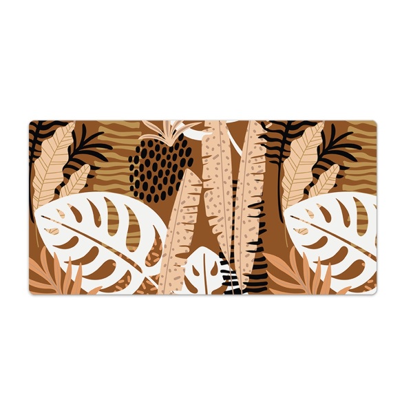Sous-main bureau Monstera jungle africa