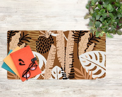 Sous-main bureau Monstera jungle africa