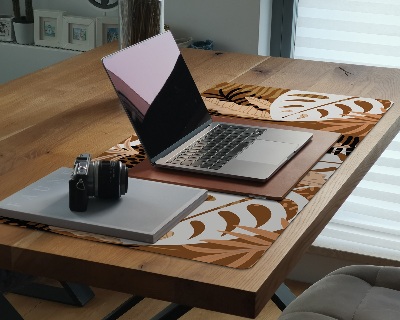 Sous-main bureau Monstera jungle africa
