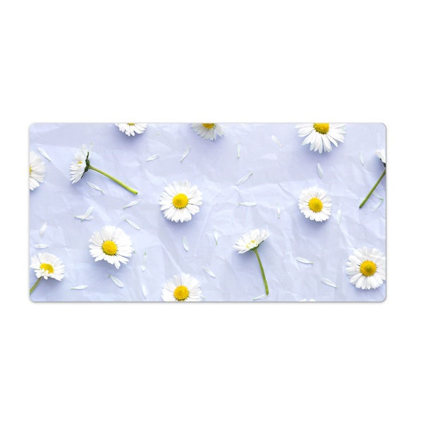 Sous-main bureau Marguerites blanches