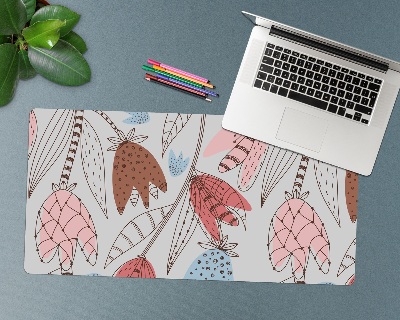 Protège bureau Contour des fleurs