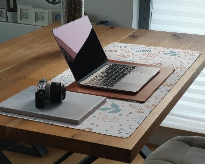 Sous-main bureau Petites feuilles