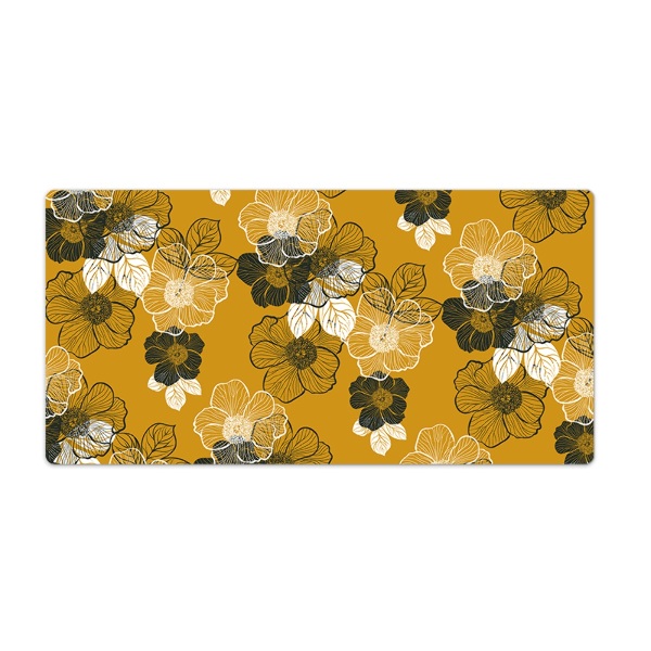 Sous main de bureau Contour de la fleur