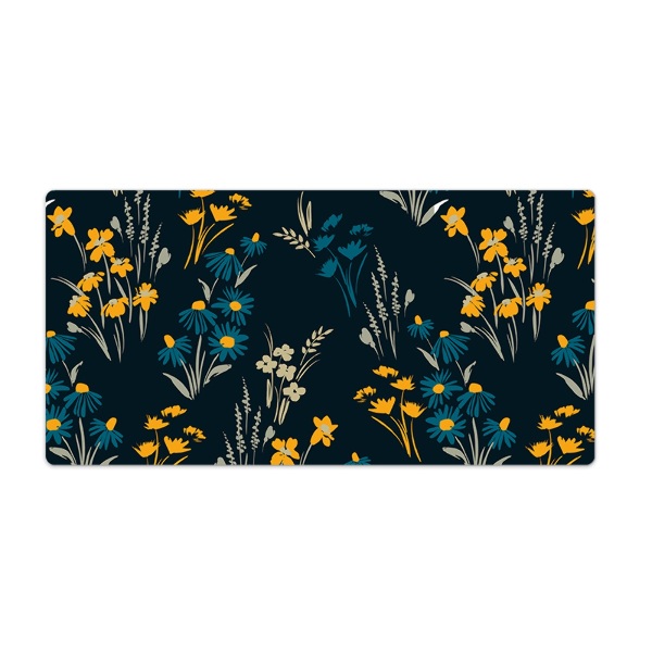 Sous main de bureau Motif floral foncé