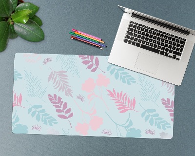 Sous-main bureau Végétation pastel