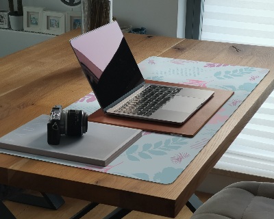 Sous-main bureau Végétation pastel