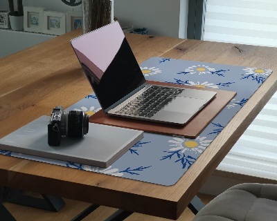 Sous main de bureau Motifs de marguerites