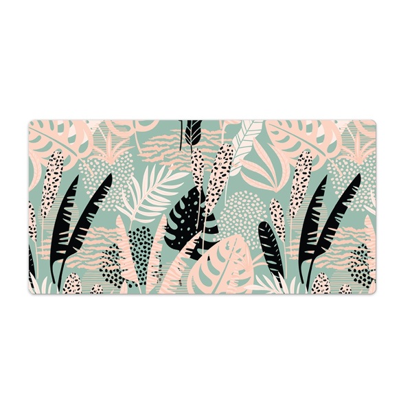 Protège bureau Feuilles de monstera tropicales