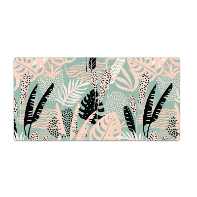 Protège bureau Feuilles de monstera tropicales