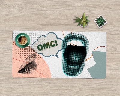 Sous main de bureau Oh mon dieu, des lèvres !