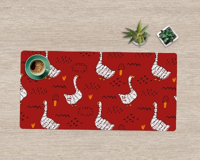 Sous main de bureau Oies sur le rivage