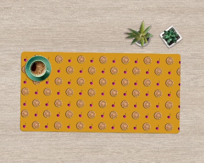 Tapis de bureau Citrons et cerises