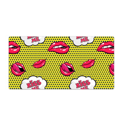 Tapis de bureau Lèvres rouges à lèvres