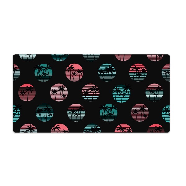 Sous-main bureau Palmiers rétro