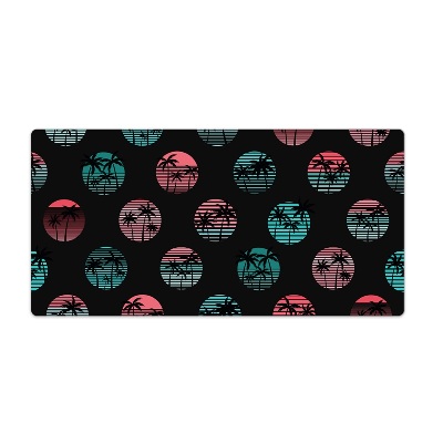 Sous-main bureau Palmiers rétro